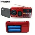 C-803 supporto due 18650 batteria due TF Card portatile MP3 Radio altoparlante Super Bass TF USB FM