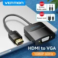 Vention adattatore da HDMI a VGA convertitore da cavo Audio HDMI maschio a VGA Felame HD 1080P con