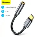 Baseus USB Tipo C a Jack per auricolare da 3,5 mm Adattatore OTG USBC Tipo-C Cavo audio ausiliario