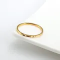 Fede nuziale con anello impilato in acciaio inossidabile sottile da 1mm per regalo per ragazze da