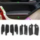 Per VW Golf 6 2010 2011 2012 2013 4 pezzi Pannello bracciolo porta auto Copertura protettiva in pelle microfibra Trim