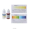 1 Set Pratico pH A2O Acqua pH OTO Dual Kit per il Test con la Carta di Prova per 100-125 Test di