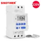 SINOTIMER Marca Elettronica Settimanale 7 Giorni Programmabile Digitale Temporizzatore Relè di Controllo del Timer AC 220V 230V 16A Montaggio su Guida Din