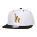 Men's Mitchell & Ness White/Black Los Angeles Dodgers Cooperstown Collection MVP Snapback Hat