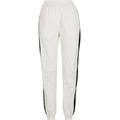 Stoffhose URBAN CLASSICS "Damen Ladies Striped Crinkle Pants" Gr. XL, US-Größen, schwarz-weiß (white, black) Damen Hosen Stoffhosen