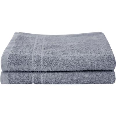 Handtuch DYCKHOFF "Kristall", grau (steingrau), B:50cm L:100cm, Frottier, Obermaterial: 100% Baumwolle, Handtücher (Packung), mit Bordüren Image