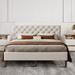 Red Barrel Studio® Lamesa Bed Upholstered/Linen in Brown | 39.81 H x 85.81 W x 63.01 D in | Wayfair 7915DBEFFC704710A9FB3AE3F1FB1EA3