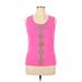 Lou Lou Sleeveless Top Pink Scoop Neck Tops - Women's Size 1X