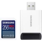 Samsung 256GB PRO Ultimate UHS-I SD Memory Card with Card Reader MB-SY256SB/AM