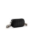 Umhängetasche ELBSAND "Minibag", Damen, Gr. B/H/T: 20,5cm x 12cm x 6cm, schwarz, Textil, unifarben, Taschen, Handtasche mit Steppung, Crossbody Bag VEGAN