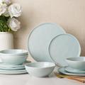 Hokku Designs Jostun Handmade Porcelain China Dinnerware Set - Service for 4, Ceramic in Blue | Wayfair 421D7E4BC2804C64BAF21385E97753FF