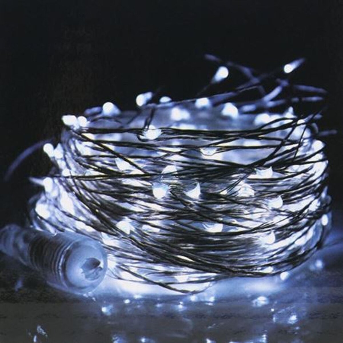 LED Außenlichterkette 15m erweiterbar Weihnachtsbeleuchtung Party Lichterkette kaltweiß Image