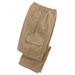 Blair Men's Haband Men's Casual Joe® Stretch Waist Poplin Cargo Pants - Tan - 34