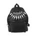 Fair Isle Thunderbolt Nylon Twill Leather City Backpack