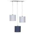 Suspension Lumineuse Trio Plafonnier en coton gris