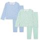 Bramble & Bear (2er-Pack) Langarm-Pyjamas für Kinder und Kleinkinder – sanftes Pyjama-Set aus Bio-Baumwolle für Kinder im Alter von 2 bis 10 Jahren – bequeme, gemütliche, weiche Unisex Schlafanzüge