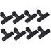 8pcs Sealing Clip Paper Bread Bags Magnetic Handle Bag Clips Magnetic Paper Clips Chip Clips Magnetic Stainless Steel Chip Clip Office Supplies Large Sealing Clips Black Medium