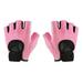 Padded Workout Gloves for Men - Gym Weight Lifting Gloves with Wrist Wrap Support Full Palm Protection & Extra Grips for Weightlifting Exercise Cross Training Fitness Pull-up pink