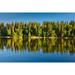 Canada- Manitoba- Paint Lake Provincial Park. Forest reflections on Paint Lake. Poster Print - Gallery Jaynes (36 x 24)