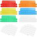 120 Pcs File Folder Tabs Trianu Hanging File Folder Tabs and Inserts Plastic Tabs for Hanging Folders Multicolor