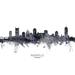 Nashville Tennessee Skyline Poster Print - Michael Tompsett (24 x 18)