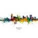 Memphis Tennessee Skyline Poster Print - Michael Tompsett (36 x 24)