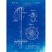 PP270-Faded Blueprint Vintage Ski Pole Patent Poster Poster Print - Cole Borders (18 x 24)