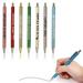 EKOUSN 7PCS Funny Pens Ballpoint Pen Set Christmas Weekday Glitter Pen Set Glitter Pen for Daily Writing Black 1.0 Mm 15ml