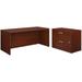 Pemberly Row 72 x 30 Shell and Lateral File Cabinet in Classic Cherry