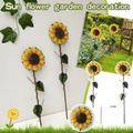 Garden Decor Outdoor Sunflower Yard Decoration Art Decor Garden Outdoor For Yard Metal Stake Decor Patio & Garden Garden Decor For Outside Outdoor Garden Decor