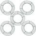 TOYMYTOY 5Pcs Iron Wreath Frame Round Wire Wreath Making Ring DIY Macrame Floral Crafts