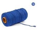 SDJMa Bright Dark Blue Macrame Cord 2mm x 100yards Colored Cotton Cord Macrame Rope Macrame Yarn Colorful Cotton Craft Cord for Macrame Plant Hangers Macrame Wall Hanging(100M)