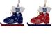 The Memory Company New York Giants Two-Pack Ice Skate Ornament Set