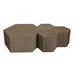 Hammers and Heels Solid Wood Block 1 Coffee Table w/ Storage Metal in Brown | 16 H x 40 W x 34.64 D in | Wayfair NHIVE40