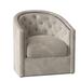 Barrel Chair - Kristin Drohan Collection Georgia 31" Wide Swivel Barrel Chair Fabric in White | 33 H x 31 W x 32 D in | Wayfair