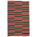 Red 111 x 68 x 0.4 in Area Rug - Lofy Striped Kilim Striped Machine Woven Rectangle 5'8" x 9'3" Indoor/Outdoor Area Rug in | Wayfair