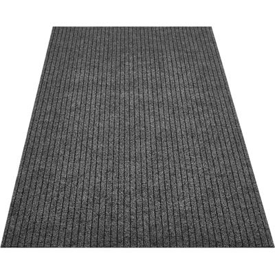 Läufer ANDIAMO "Marlo, Made in Belgium", grau (anthrazit), B:100cm H:7mm L:800cm, Obermaterial: 100% Polypropylen, Teppiche, Schmutzfangläufer, Schmutzfangläufer, gestreift, robust, In- und Outdoor geeignet Image