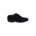 Franco Sarto Flats: Slip-on Chunky Heel Classic Black Solid Shoes - Women's Size 8 1/2 - Round Toe