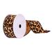 The Holiday Aisle® 2.5" X 10 Yards Tan Leopard Print Ribbon Fabric in Brown | 2.5 H x 2.5 W x 360 D in | Wayfair 1E1BBC1338E54D379DFF94DF7182F01C