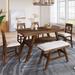 Red Barrel Studio® Lucama Rectangular 60" L x 30" W Dining Set Wood in Brown | 36 H x 30 W x 60 D in | Wayfair D7B244C52DE240EC9A6D1B388632E3EB