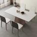 Corrigan Studio® Roza 4 - Person Dining Set Wood in Brown/Gray/White | 29.5 H x 31.5 W x 55.1 D in | Wayfair 4AC92C5BA3824EEC831F3DF10C64F845