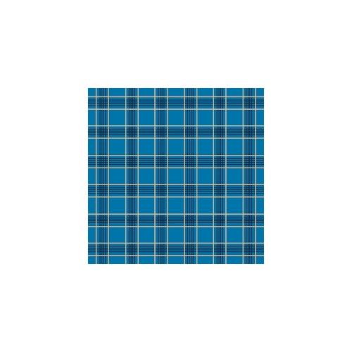 160 Servietten, 3-lagig 1/4-Falz 33 cm x 33 cm Checkered blue