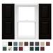 Mid America Raised Panel Vinyl Shutters 12 Inch (1 Pair) In Stock Now 12 x 39 002 Black