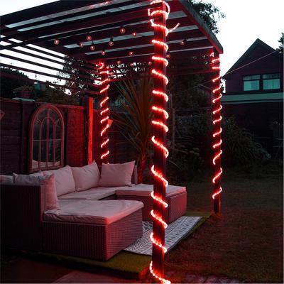 Led Rope Light With Wiring Accessories Kit 90M Red