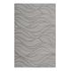 Tapis plat velours ras à reliefs motif gris sur fond taupe120x170