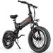 Electric Bike 20 x4 Electric Bike for Adults Fat Tire 500W 20MPH Ebike Foldable Adult Electric Bicycles Electric Mountain Bike with 48V 10Ah Removable Battery Dual Shock Absorber Shimano 7-Speed