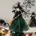 Couff Halloween Decorations Witch Doll Witch Figurine Toy Decorations Doll Halloween Party Ornaments Home Decor Halloween Dolls