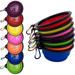 Dog Bowl Pet Collapsible Bowls Travel Dog Bowls 10 Pack Foldable Dog Water Bowls for Cats Dogs Portable Pet Feeding Watering Dish for Walking Parking Traveling with Carabiner