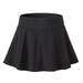 Outfmvch Womens Dresses Black Dress Women Shorts Fashion Tennis Pants Fold Sports Running Golf Plus Size Skrit Midi Skirt Black S