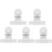 Nail Pinching Clips 5pcs Multi-functional Plastic Nail Art Accessories 4 Colors Nail Extension Clips for Nail Extension(Transparent)